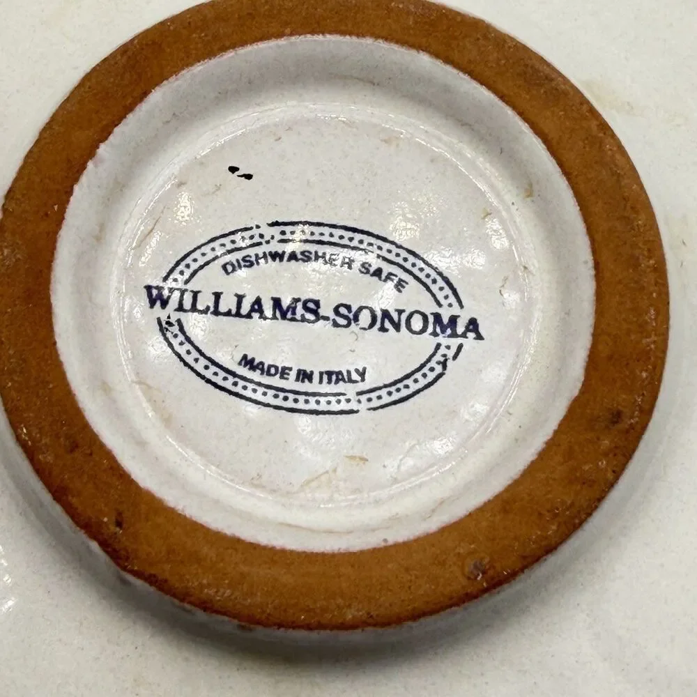 Williams Sonoma Mediterranean Individual Dip Dish Bowl Replacement 6”